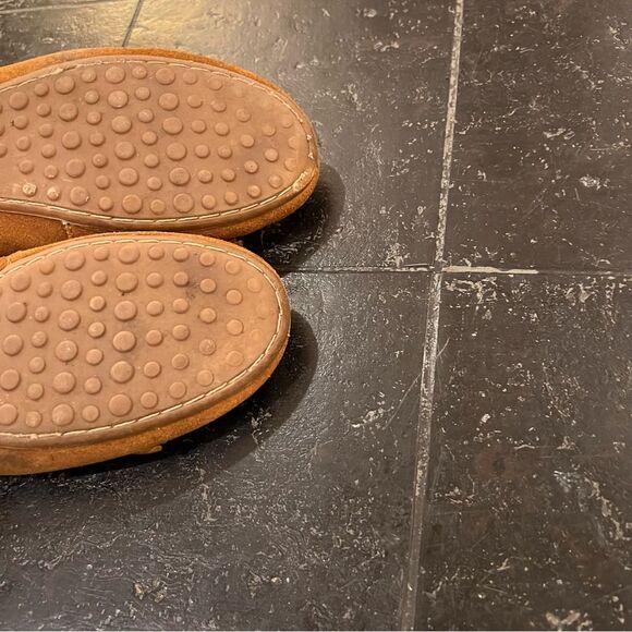 Minnetonka Brown Suede Leather Native Moccasin Loafer Size 8 - Picture 9 of 9
